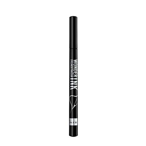 Rimmel London Wonder'Ink Liner Eyeliner Liquido, Negro 001, 1 ml (0.03